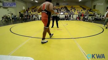 195 lbs Round Of 16 - Elijah Eligio, Tahlequah Wrestling Club vs Jescee Sanders, Salina