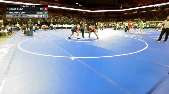 285 Class 3 lbs Quarterfinal - Junior Rudd, Ft. Zumwalt South vs ...