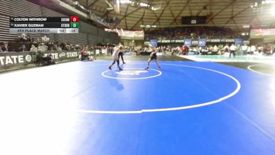 Boys 2A 113 lbs 5th Place Match - Colton Withrow, W. F. West vs Xavier Guzman, Othello