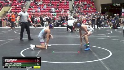 110 lbs Round 3 (6 Team) - Zack Mosier, Sicarios vs Declyn Leschnik, Ridge Wrestling Club