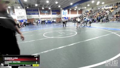 106 lbs Cons. Round 2 - Barron Luna, Mountain View vs Karden Nguyen, Marina