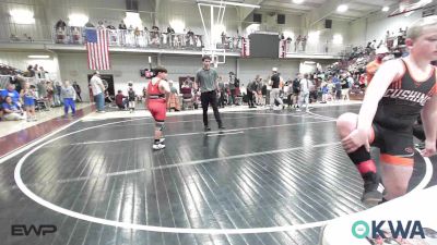 100 lbs Quarterfinal - Conner Potter, Cushing Tigers vs Henry Romero, IV, Wolfpak Wrestling