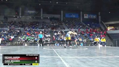 188 lbs 1st Place Match - Fares Ibraheem, Fox Valley WC vs Michael Hardin, Danville Chargers WC