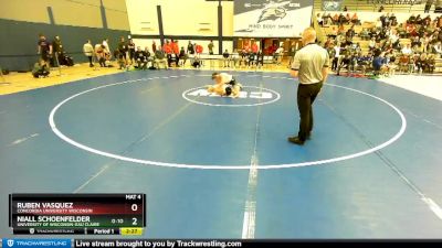 184 lbs Champ. Round 1 - NIall Schoenfelder, University Of Wisconsin-Eau Claire vs Ruben Vasquez, Concordia University Wisconsin