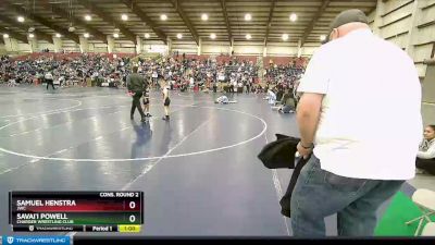 52 lbs Cons. Round 2 - Samuel Henstra, JWC vs Savai`i Powell, Charger Wrestling Club