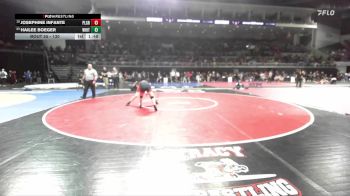 130 lbs Champ. Round 1 - Hailee Boeger, Whitney vs Josephine Infante, Pleasant Grove