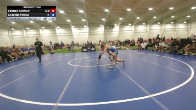 130 lbs Sydney Cannon, Illinois vs Adalyne Fowls, Florida