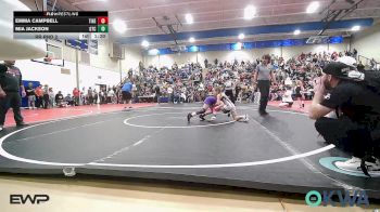 57-62 lbs Rr Rnd 2 - Emma Campbell, Tiger Trained Wrestling vs Mia Jackson, Grove Takedown Club