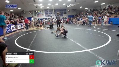 55 lbs Quarterfinal - Kyson Copelin, Unaffiliated vs Durham Ivey, Blue Devil Wrestling