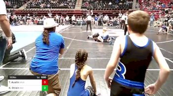 100 lbs Semifinal - Taegan Austin, Sperry Wrestling Club vs Kolton Strain, Berryhill Wrestling Club