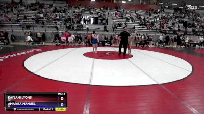 76 lbs Champ. Round 1 - Kaylani Lyons, AZ vs Amarisa Manuel, MI