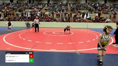 52 lbs Semifinal - Watson Duncan, South Paulding Junior Spartans Wrestling Club vs Knox Burch, PTC Wrestling