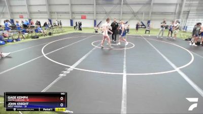 145 lbs 2nd Wrestleback (16 Team) - Gage Kemph, South Carolina vs John Knight, West Virginia