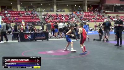 74 lbs Round 2 - Mark Steven Ferguson, NE vs Kyan Smith, KS