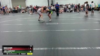 144 lbs Placement (4 Team) - Beck Babb, Bearcats vs Abe Zaretsky, Myland WA