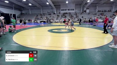 142 lbs Round Of 16 - Geno Orlandi, Quest School Of Wrestling MS vs Antonio Perkins, Micky's Maniacs Black