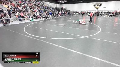 132 lbs Cons. Round 1 - Will Mlsna, Stevens Point High vs Anthony Berger, Oshkosh North