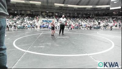 58 lbs Round Of 32 - Oriana Hill, Tulsa North Mabee Stampede vs Brian Smith, Sperry Wrestling Club