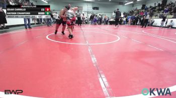 131-HWT lbs Rr Rnd 1 - Izaak Carrillo, Grove Takedown Club vs Hayden Crawford, Skiatook Youth Wrestling