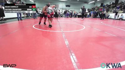 131-HWT lbs Rr Rnd 1 - Izaak Carrillo, Grove Takedown Club vs Hayden Crawford, Skiatook Youth Wrestling