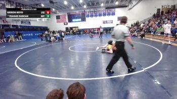 126 lbs Champ. Round 1 - Teague Duncan, Buffalo vs Gideon Boyd, Lingle-Ft. Laramie/Southeast