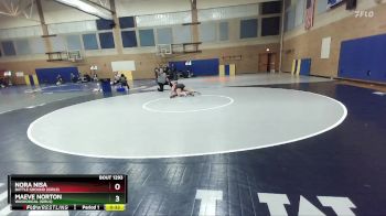 235lbs Cons. Round 3 - Maeve Norton, Washougal (Girls) vs Nora Nisa, Battle Ground (Girls)