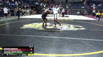 215 lbs Cons. Semi - Nathan German, Toss Em Up Wrestling Academy vs Michael Limon-Prado, Bulldog Elite WC