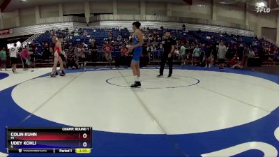 126 lbs Champ. Round 1 - Colin Kuhn, MI vs Udey Kohli, IL