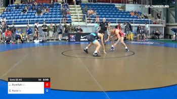 120 lbs Cons 32 #2 - Jackson Rumfelt, South Carolina vs Dyson Kunz, Nebraska