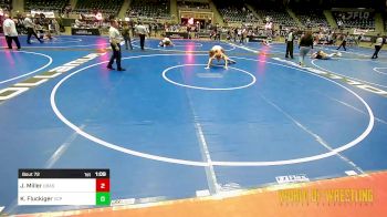 145 lbs Quarterfinal - Jaxon Miller, Ubasa Wrestling Academy vs Kal-El Fluckiger, Valiant Prep