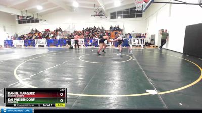 220 lbs Champ. Round 2 - Kai Preisendorf, Redwood vs Daniel Marquez, San Luis Obispo