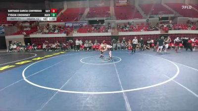 132 lbs Round 1 (16 Team) - Tyson Crowsey, Rockwall Heath vs Santiago Garcia Contreras, Katy