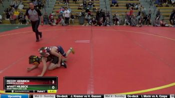 50 lbs Round 3 - McCoy Heinrich, American Outlaws vs Wyatt Milbeck, Bison Wrestling Club