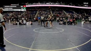 1A 175 lbs Semifinal - Caden Bond, Uwharrie Charter Academy vs Andrew Meadows, Mount Airy High School