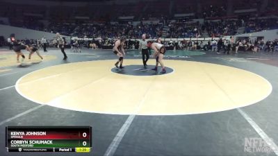 6A-190 lbs Champ. Round 2 - Corbyn Schumack, South Medford vs Kenya Johnson, Sprague