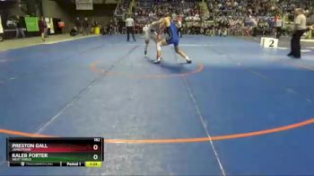 182 lbs Quarterfinal - Preston Gall, Jamestown vs Kaleb Porter, West Fargo