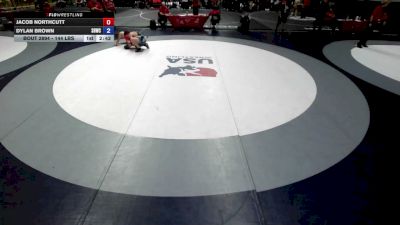 144 lbs Cons. Sub-rd Of 16 - Jacob Northcutt vs Dylan Brown, Savage House Wrestling Club