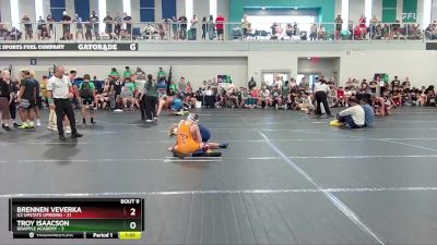 92 lbs Round 3 (6 Team) - Brennen Veverka, U2 Upstate Uprising vs Troy Isaacson, Grapple Academy