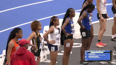 High School Girls' 60m Hurdles, Finals 1