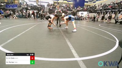 126 lbs Quarterfinal - Gavin Harkrider-Dale, Midwest City Bombers vs Noah Porter, Shelton Wrestling Academy