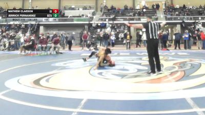138 lbs Consi Of 16 #2 - Mathew Claeson, East Greenwich vs Jerrick Fernandez, Davies Career & Tech Academy