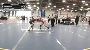 145 lbs Rr Rnd 3 - Lillian Lucks, 5forty Lady Brawlers II vs Charlize Schlam, Elite NJ Black