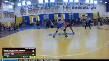 126 lbs Cons. Round 2 - Austin Riis, Deltona vs Wesley William Parker, Cardinal Gibbons