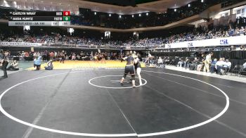 6A 190 lbs Cons. Round 1 - Caitlyn Wray, Rockwall vs Jaida Kuntz, Richmond Foster