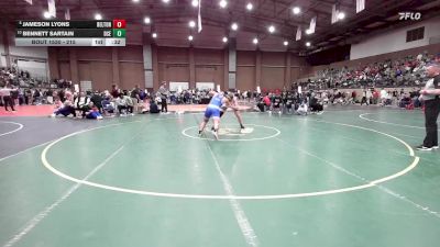 215 lbs Cons. Semi - Jameson Lyons, Belton vs Bennett Sartain, Deer Creek