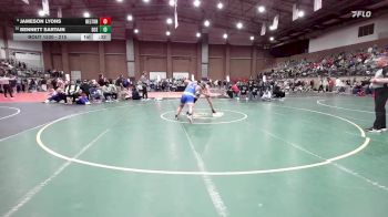 215 lbs Cons. Semi - Jameson Lyons, Belton vs Bennett Sartain, Deer Creek