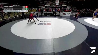Champ. Round 1 - Kevyn Lopez, Yuba City High School Wrestling vs Ethan Zhang, Ayala High School Wrestling