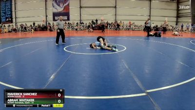 84 lbs Rd# 6- 9:00am Saturday Final Pool - Abram Whitaker, NCWAY National Team vs Maverick Sanchez, Rough House