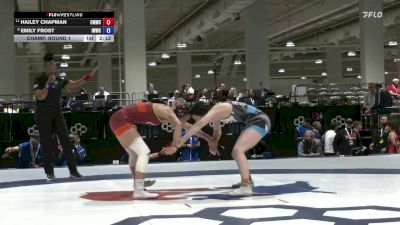 Senior Women Freestyle FS - 59 lbs Champ. Round 1 - Hailey Chapman, Colorado Mesa Wrestling Club vs Emily Frost, Iowa Women's WC/Curby 3 Style Wrestling Club