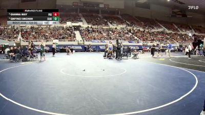 185-D2 Champ. Round 1 - Cynthia Martinez, Morenci High School vs Ariya Valenzuela, Dysart High School